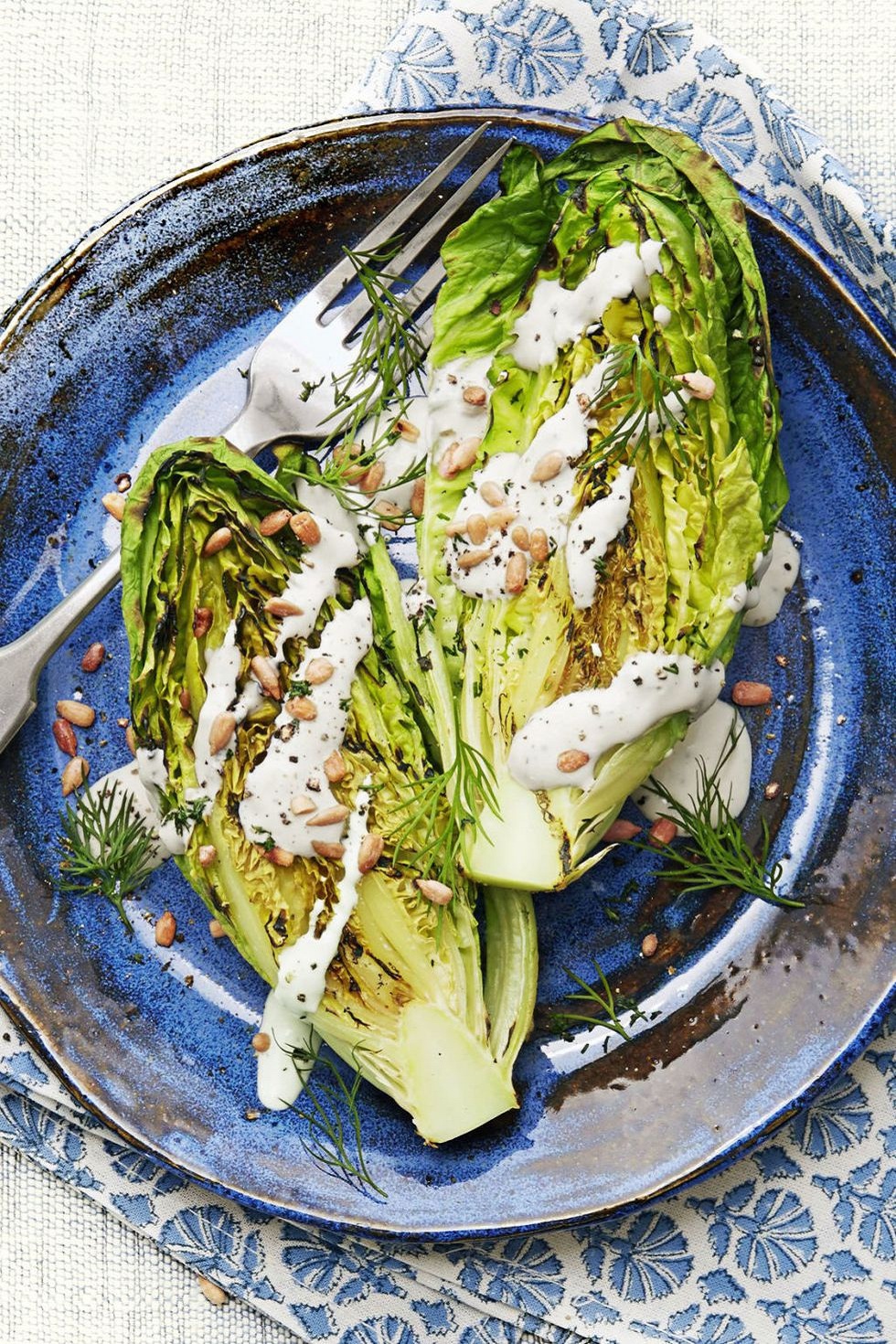 Feta-Dill Greek Caesar Salad